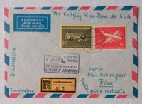 1958 Österreich Wien - Rom AUA Flugpost Reco-Brief Nordrhein-Westfalen - Velbert Vorschau