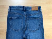 BERSHKA Jeans 36 38 S M blau used High Waist Straight Long Burglesum - Lesum Vorschau