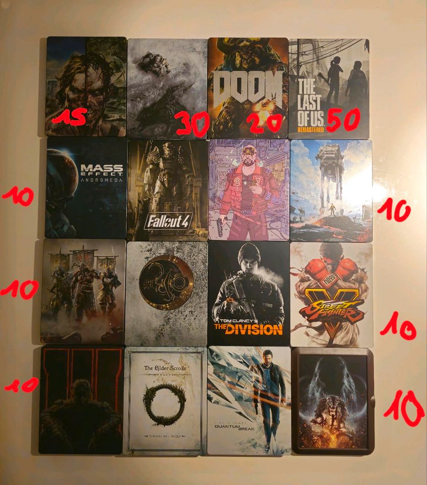 Steelbooks OHNE Spiel, Playstation, Xbox, PC in Augsburg