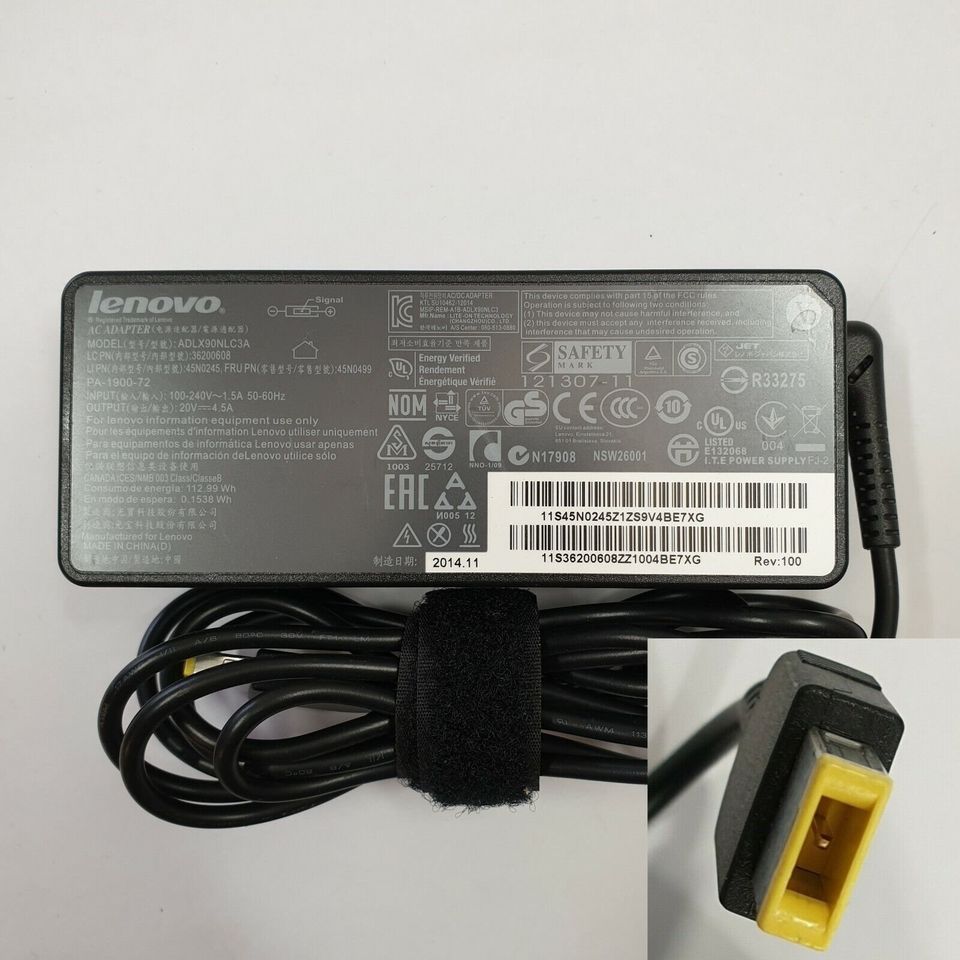 Lenovo Original Netzteil Slim 90W ADLX90NLC3A Ladegerät Notebook in Hemmingen