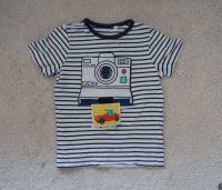 lustiges T-Shirt 110 Foto Gimmick Kamera Streifen Junge weiß Bayern - Gilching Vorschau