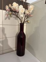 Magnolie groß mir roter  Vase. Ballonglas  super Zustand Sachsen-Anhalt - Magdeburg Vorschau