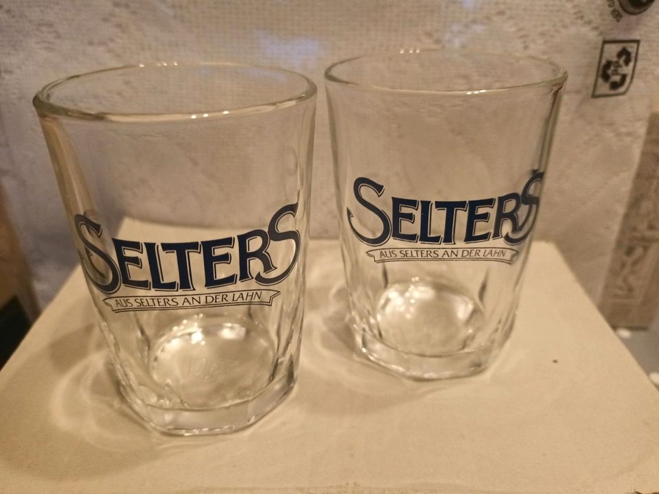 6 Gläser von Selters je 1.50 in Weilburg