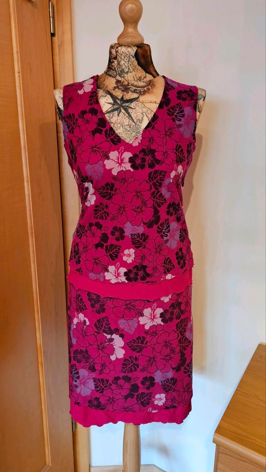 4 in 1 Stretch Wende Kleid (2 Teilig) Pink Lila Gr. 36/38 in Essenbach