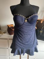 Juicy Couture Badeanzug Swimsuit JC Marineblau Gold Bustier Neck Bayern - Neuburg a.d. Donau Vorschau