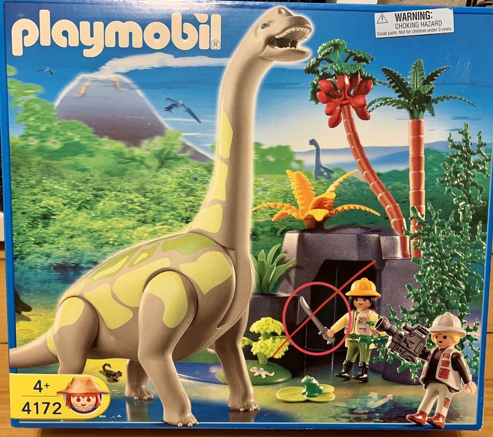 Playmobil 4172 Brachiosaurus in Felsenlandschaft in Bad Segeberg