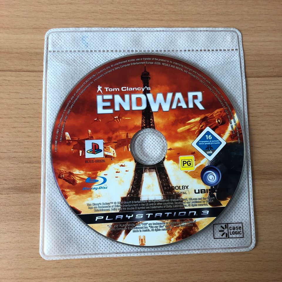 PlayStation 3 PS3 Tom Clancy‘s ENDWAR END WAR Spiel Game Disc in Herbrechtingen