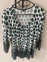 Comma Shirt, Größe 44, grün-weiß Nordrhein-Westfalen - Lüdenscheid Vorschau