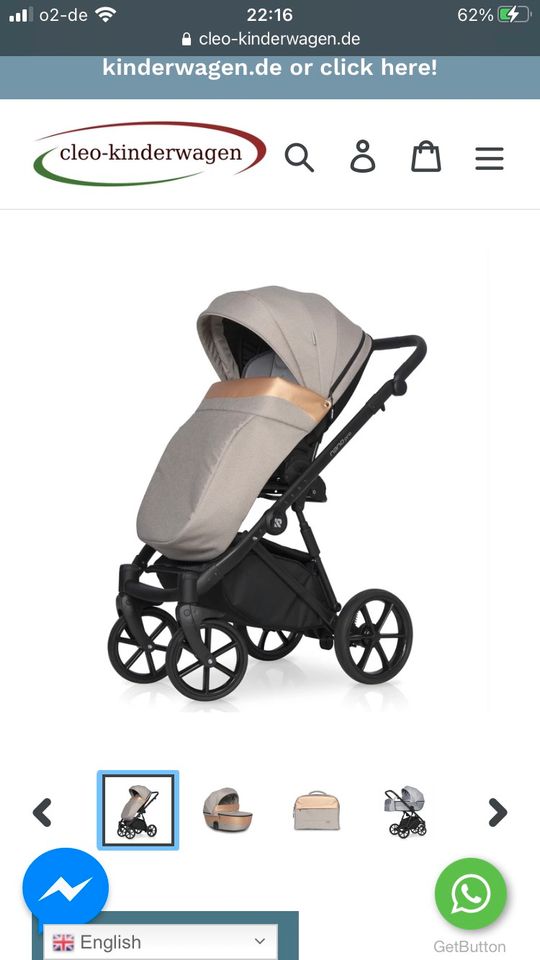 4in1 Cleo nano pro kinderwagen mit isofix Kindersitz in Herne