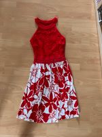 Damen Kleid rot-weiß geblümt mit Spitze kurz Gr. 36 bonprix Nordrhein-Westfalen - Kerpen Vorschau