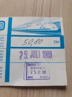 Bahnfahrkarte 1988 BRD-DDR Fulda-Hünfeld-Gerstungen-Eisenach Hessen - Hünfeld Vorschau