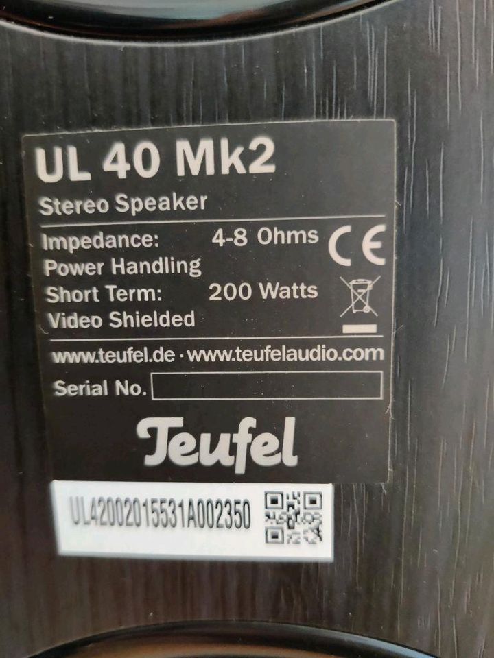 Teufel Stereo Speaker UL40Mk2 in Hamburg