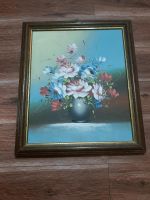 Altes Vintage Wandbild 3D Blume Holzrahmen Apart Hübsch Stilleben Niedersachsen - Wolfsburg Vorschau