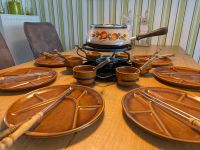 Fondue Set im Retro Style inkl. Teller und Suppentassen Nordrhein-Westfalen - Holzwickede Vorschau