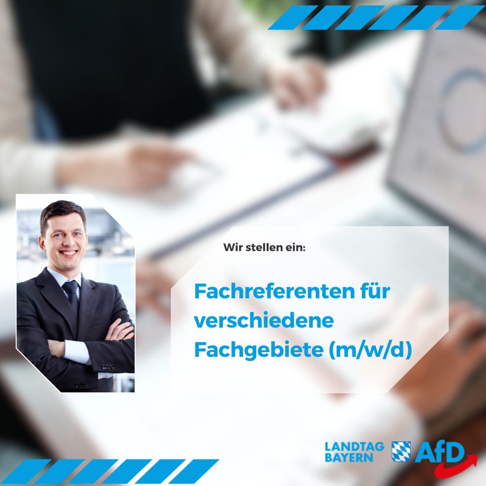 Fachreferenten für verschiedene Fachgebiete (m/w/d) in München