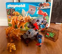 Playmobil 9434 Triceratops mit Jäger und Fahrzeug mit Fangnetz Kreis Ostholstein - Stockelsdorf Vorschau