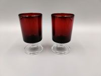 2 Luminarc Gläser 9,3cm Suède No 6 Cavalier Rubin-rot France 80ml Berlin - Pankow Vorschau