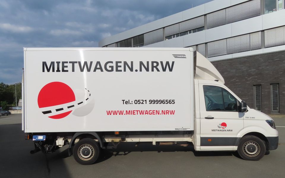 Transporter mieten, Kasten mit Ladebühne für 70 €/Tag inkl. 200 Frei-km, Autovermietung, Mietwagen in Bielefeld