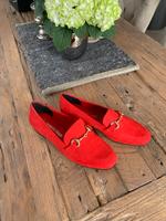 Mokassin Schuhe rot NEU Gr. 40 Bayern - Kösching Vorschau