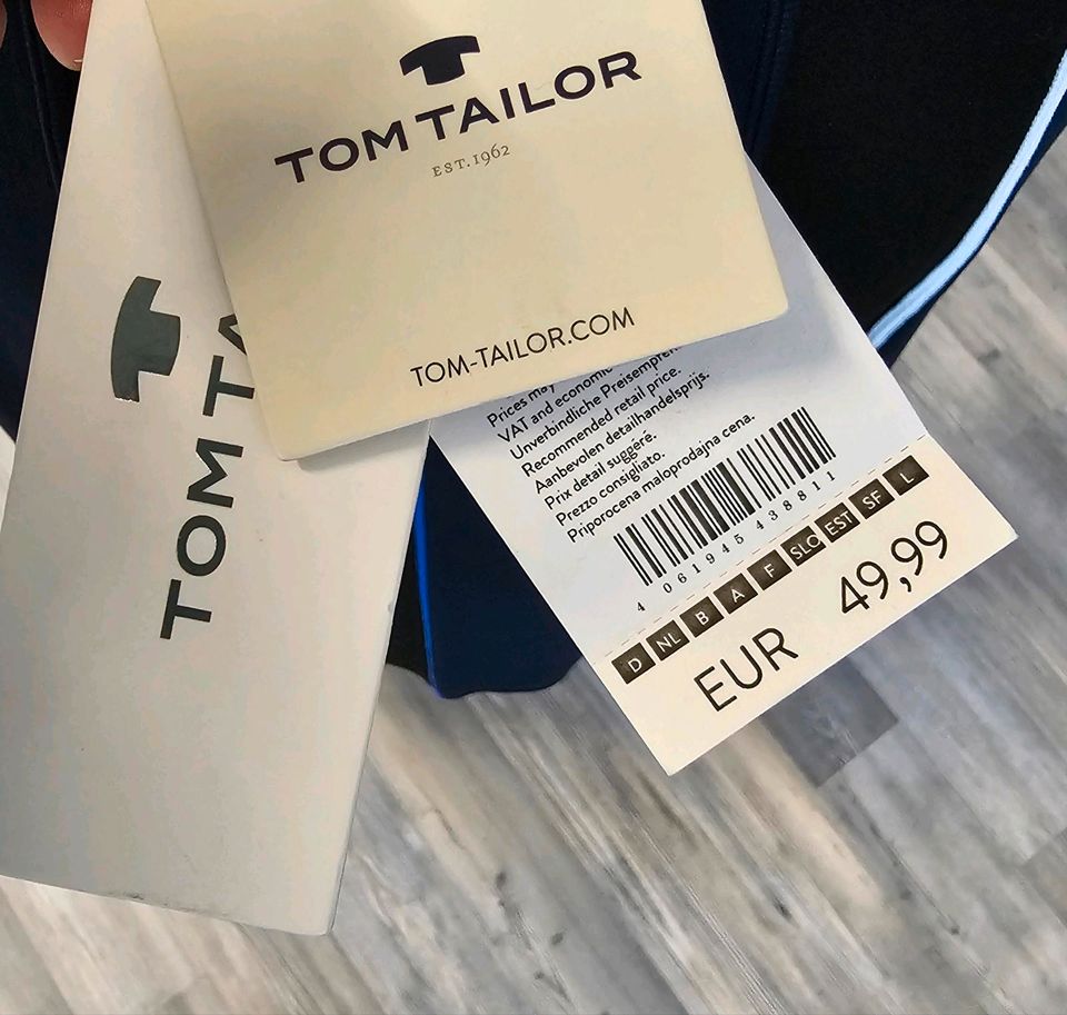 Tom Tailor Rock schwarz blau weiß M 38 NEU in Weeze