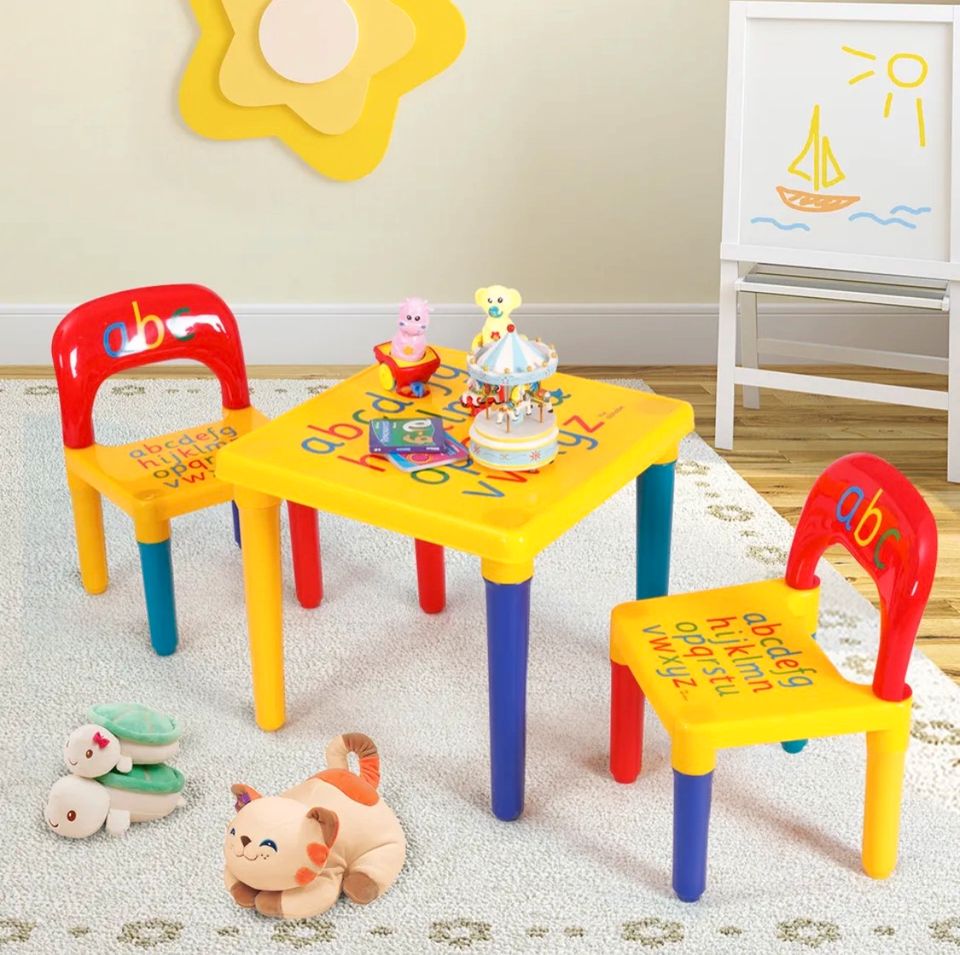 3tlg Kindersitzgruppe Kindermöbel Kinderstuhl Tisch Kinderzimmer in Bebra