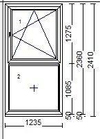 Schüco Kunststoff-Fenster  1235 mm X 2360 mm (F.71) Sachsen - Glauchau Vorschau