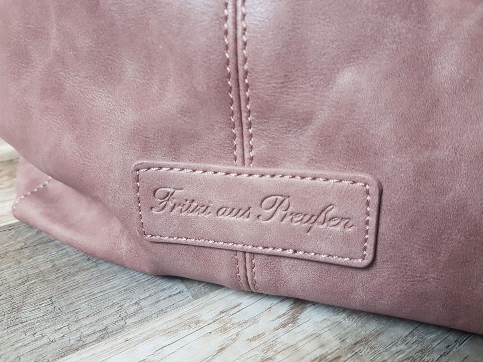 Handtasche Fritzi aus Preußen Rosegold mit rotem Innenfutter TOP in Gelsenkirchen