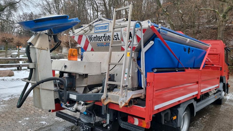 Schmidt Edelstahl V4A Salzstreuer 4m3 Stratos FS30 Salzsilo Küpper weisser Winterdienst Schmidt Schneepflug in Selters