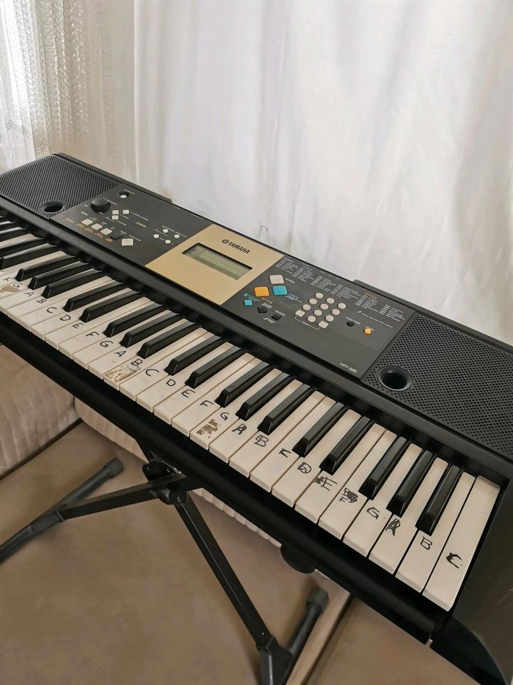 Keyboard von Yamaha mit Keyboardständer in Trochtelfingen