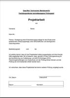 Projektarbeit Technischer Betriebswirt IHK TBW Muster inkl. Präs. Bayern - Rödental Vorschau
