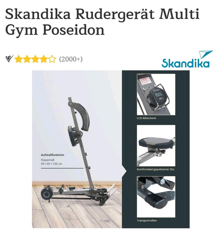 Rudergerät Skandika multi Gym Poseidon in Ludwigshafen