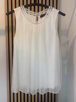 Hallhuber Bluse Top aus Seide creme mit Pailletten Gr. 38 Hessen - Rodgau Vorschau