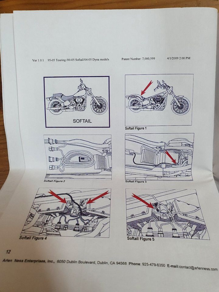 EFI Tuner von Ness für Harley-Davidson Einspritzer Modelle 95-05 in Scholen