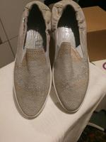 Damen Leder Sneaker - MARIPE - 39 - Hellgrau/Silber/Glitzer - N Düsseldorf - Benrath Vorschau