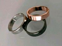 3x Edelstahl Ringe Tricolor Rose, Silber und schwarz Gr. 18,5 neu Berlin - Marienfelde Vorschau