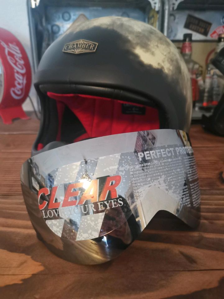 Custom Helm XL Chopper Bobber Harley Vintage Retro in Güstrow