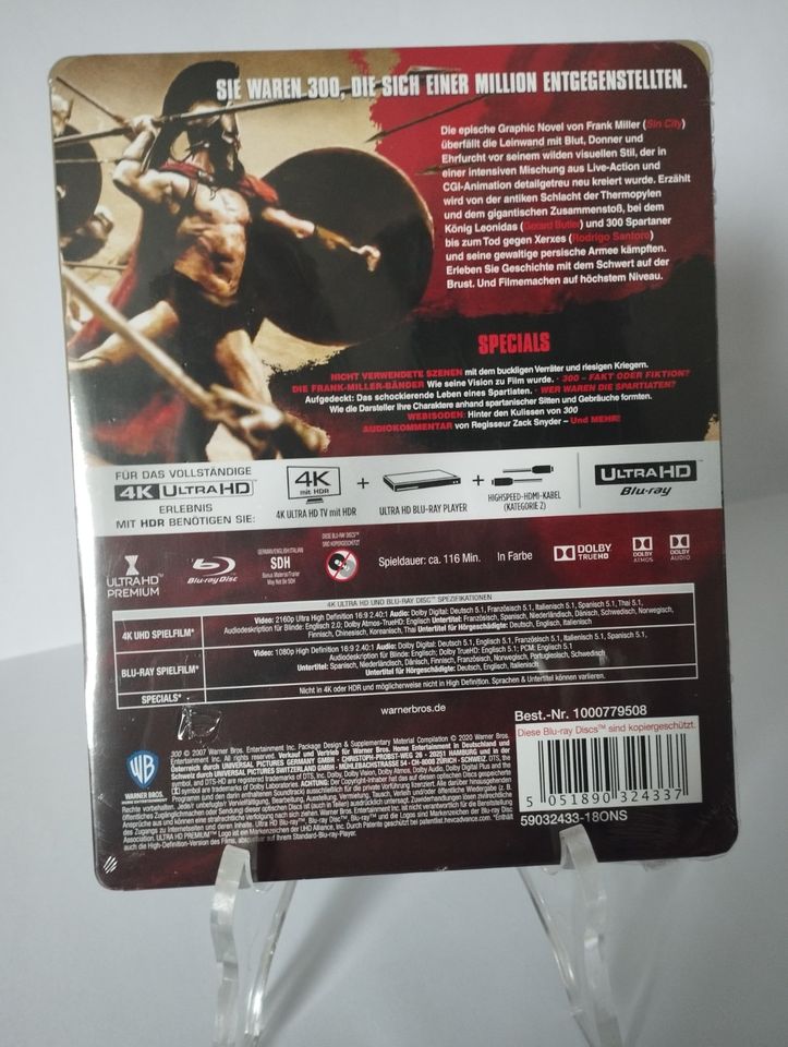 300 4k UHD Limited Steelbook [Blu-ray] NEU & OVP in Grettstadt