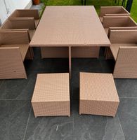 Poly Rattan Gartenmöbel Tisch 6 Sessel und 4 Hocker Nordrhein-Westfalen - Horn-Bad Meinberg Vorschau