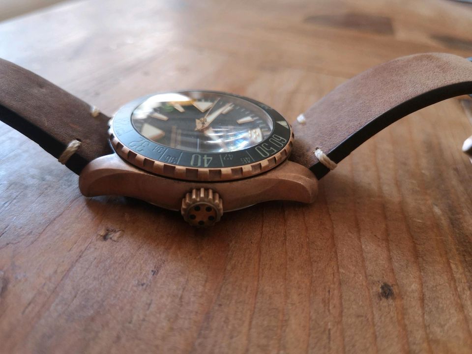 Eterna Kontiki Taucheruhr Diver Bronze 44mm in Karlsruhe