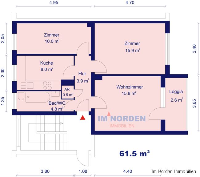 Gut vermietete Eigentumswohnung für Kapitalanleger in der Hansestadt      Lübeck in Lübeck