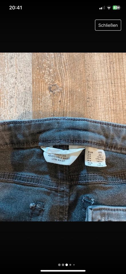 Graue Hose von H&M gr 170 in Delmenhorst