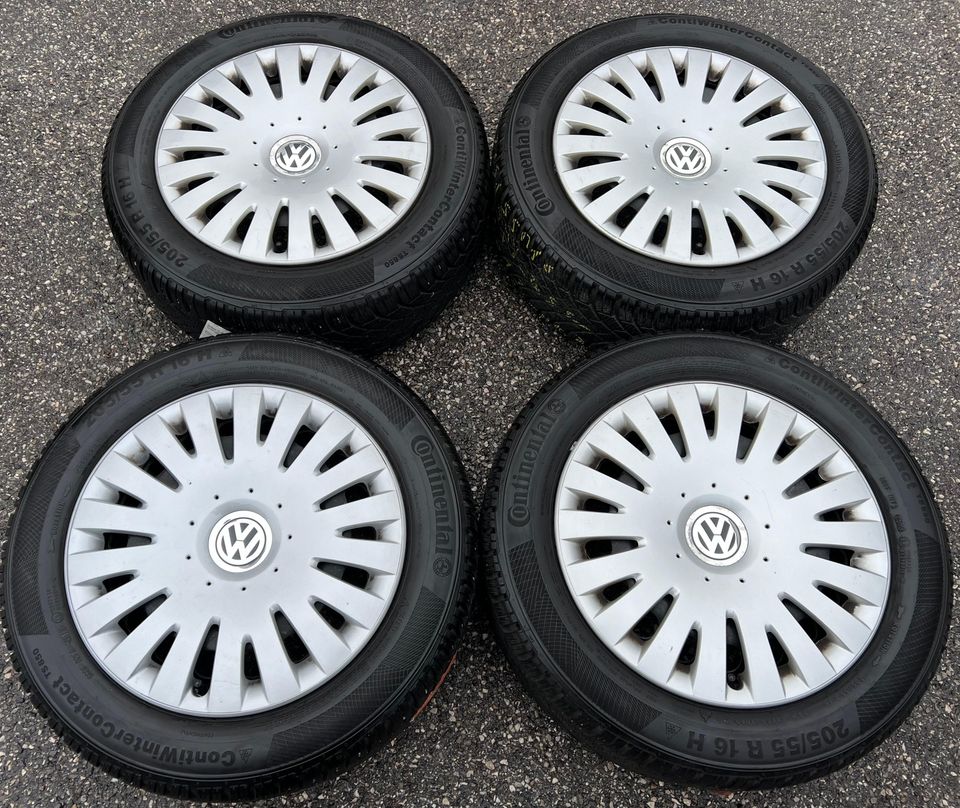 4 WINTERRÄDER VW PASSAT 3C EOS 1F SCIROCCO 205/55R16 91H #1DLA in Bad Tölz