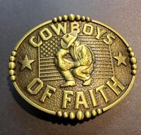 Gürtelschnalle Buckle Cowboy of Faith Nordrhein-Westfalen - Lüdinghausen Vorschau