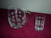 Bierglas und Schnapsglas / Herren-Gedeck Polka Dots (Ingrid ?) Nordrhein-Westfalen - Burbach Vorschau