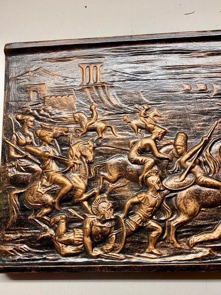 Relief Bild Römer schlacht in Zwickau