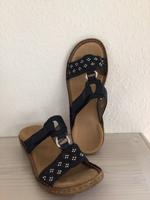 Rieker Pantolette Gr. 39 wie neu Marine blau Silber Schnäppchen Baden-Württemberg - Rottweil Vorschau