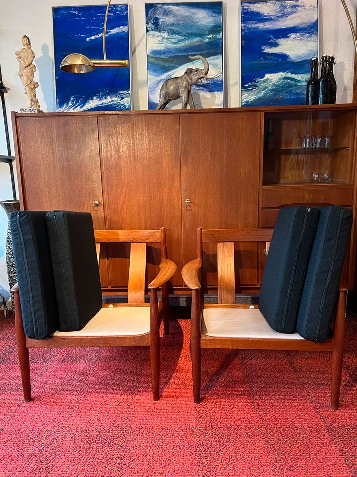 Mid Century Teak  Sessel Grete Jalk France&Son Vintage easy chair in Schorndorf