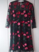 Kleid Damen Hallhuber schwarz mit Blumen Spitze Gr.36 UK 8 Sachsen - Ebersbach/Sachsen Vorschau