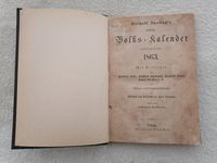 Berthold Auerbach`s  Deutscher Volkskalender aus dem Jahr 1863 Berlin - Lichtenberg Vorschau