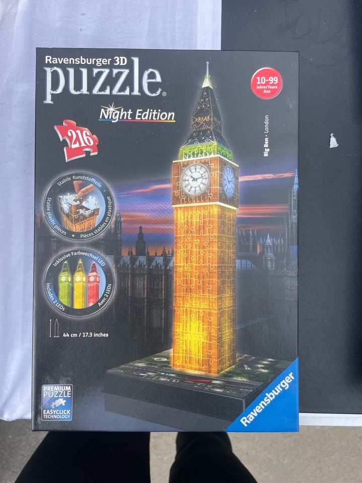 Ravensburger 3D Puzzle „Big Ben“ Night Edition in Nützen